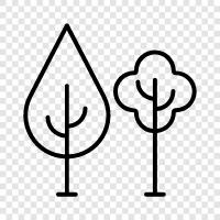 flowers, plants, trees, green icon svg