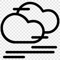 fluffy clouds, cumulus clouds, cumulonimbus clouds, foogy clouds icon svg