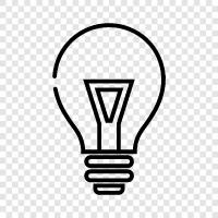 fluorescent light bulb, incandescent light bulb, light bulb, light bulbs icon svg