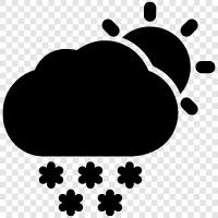 flurries, flakes, snow ball, snowman icon svg