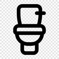 Flushing, Toilet Paper, Toilet Seat, Toilet Bowl icon svg