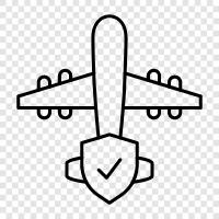 flying, aviation, safety, travel icon svg