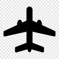 Flug, Flugzeug, Luftfahrt, Transport symbol