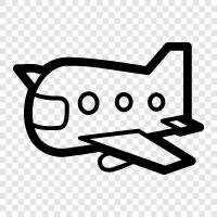 flying, air, airplane, flying machine icon svg