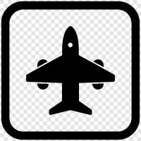 Flug, Flugzeug, Reisen, Ziele symbol