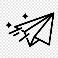 flying, origami, paper, folding icon svg