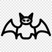 flying, mammals, nocturnal, Bat icon svg