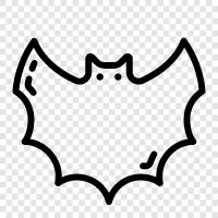 flying, mammals, nocturnal, Bat icon svg