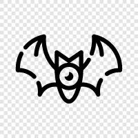 flying, cave, animal, Bat icon svg