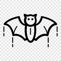 flying, animals, cave, small icon svg