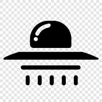 flying saucers, unidentified flying objects, flying discs, ufo icon svg