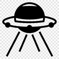 flying saucers, space beings, aliens, ufo icon svg