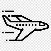 flying, airplane, aircraft, take off icon svg