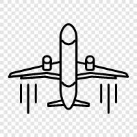 flying, airplane, travel, world icon svg