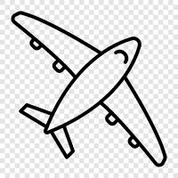 flying, air travel, pilot, airplane icon svg