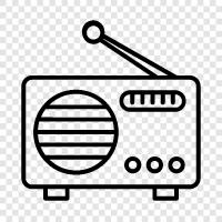 shortwave, satellite, audio, frequencies icon svg