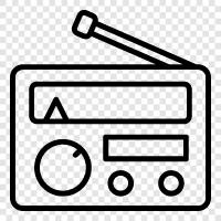 music, talk, news, programming icon svg