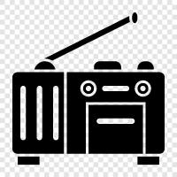 FM radio, AM radio, shortwave radio, satellite radio icon svg