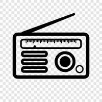 FM radio, AM radio, shortwave radio, medium wave radio icon svg