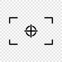 focal point, point of focus, shooting point, target point icon svg