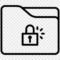 Folder Lock, Private Folder, Security, Password icon svg