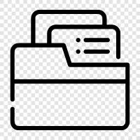 Folder Organizer, Folder Structure, Folder Templates, How to Organize icon svg