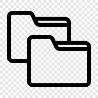 Folder Structure, Folder Icon, Folder Options, Folder Size icon svg
