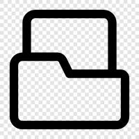 folder templates, file organization, filing, create folders icon svg
