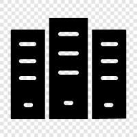 folders, filesystems, disk space, storage icon svg