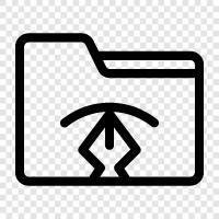 Folders, Storage, Organization, Document Storage icon svg