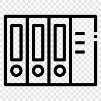 Klasörler, Dosya Klasörü, Dosya Klasörü Organizasyonu, Dosya Klasörü Depolama ikon svg