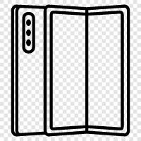 folding phone, folding phone case, folding phone stand, fold icon svg