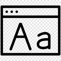 Fonts, Fonts for Windows, Fonts for, Font Window icon svg