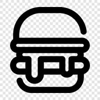 food, restaurant, fast food, hamburger icon svg