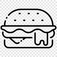 food, restaurant, fast food, hamburger icon svg