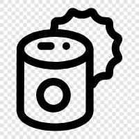 food canned, canned food for dogs, canned food for cats, canned food icon svg