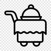 food carts, restaurant carts, catering carts, food delivery icon svg