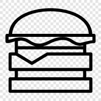 food, restaurant, Hamburg, Germany icon svg