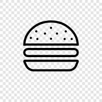 food, restaurant, fast food, hamburger steak icon svg