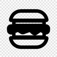 food, restaurant, hamburger, beef icon svg