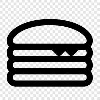 food, fast food, hamburger, hot dog icon svg