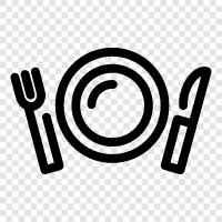 food, chef, menu, dishes icon svg