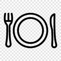 food, dining, restaurant, Plate icon svg