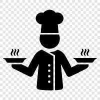 Essen, Kochen, Restaurant, Kochshow symbol