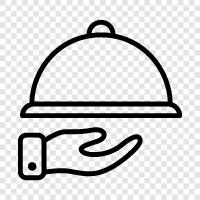 Verpflegung, Catering, Buffet, Restaurant symbol