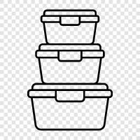 food storage, food preservation, vacuum container, airtight container icon svg