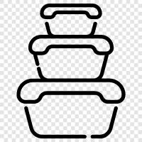 Food Storage, Containers, Plastic, Recycling icon svg