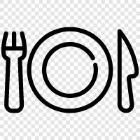 Food, Plate, Cooking, Dishes icon svg