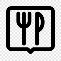 Essen, Koch, Küche, Restaurantbewertung symbol