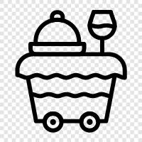 food wagon, catering, catering services, catering equipment icon svg